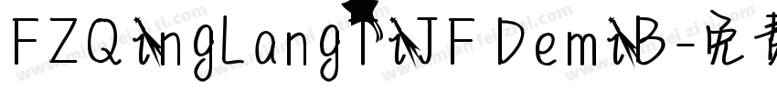 FZQingLangTiJF DemiB字体转换